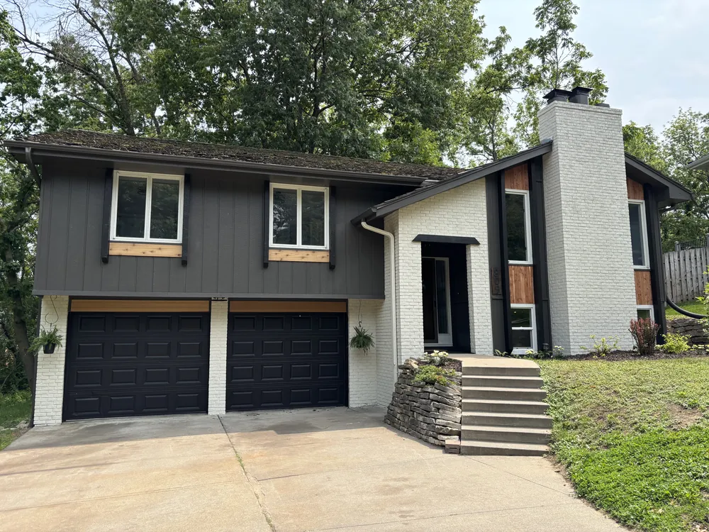 House exterior after repaint