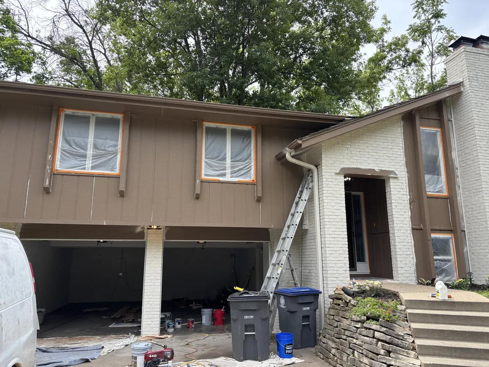 House exterior before repaint